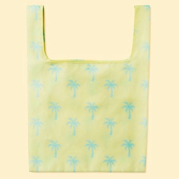 Yellow Tote Bag Reusable Shopper Palm Trees Stoney Clover Lane x Target NWT - Picture 1 of 5